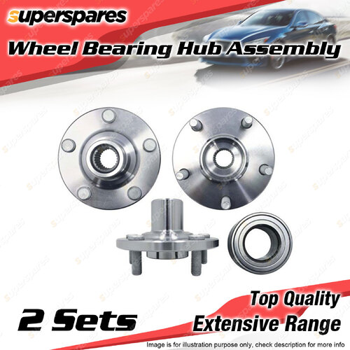 2x Front Wheel Bearing Hub Assembly for Toyota Camry ACV40R 2.4L 2AZFE I4 06-12