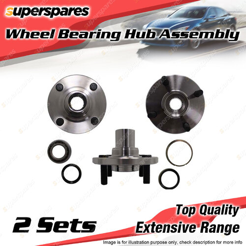 2x Front Wheel Bearing Hub Ass for Toyota Corolla AE 90 92 93 94R 95R 96R EE100R