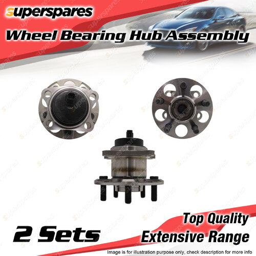 2x Rear Wheel Bearing Hub Ass for Toyota Prius ZVW30 1.8L 2ZRFXE I4 2009-2016