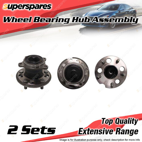 2x Rear Wheel Bearing Hub Ass for Toyota Tarago ACR30R 2.4L 2AZFE I4 W/O ABS