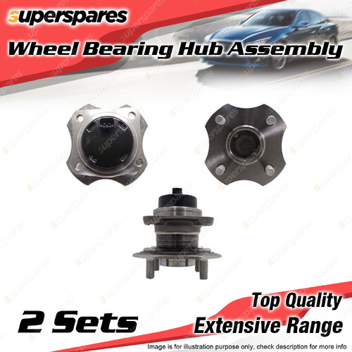 2x Rear Wheel Bearing Hub Ass for Toyota Prius NHW11 1.5L 1NZFXE I4 2001-2003