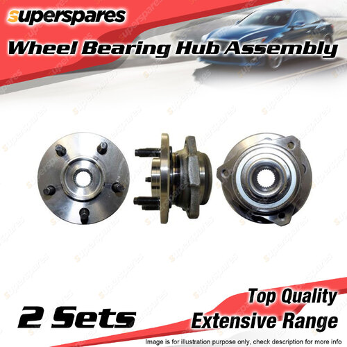 2x Front Wheel Bearing Hub Assembly for Jeep Cherokee KK KJ I4 V6 2001-2013