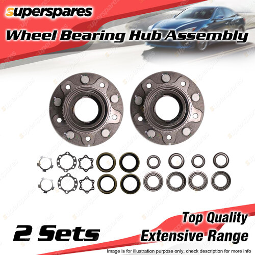 2x Front Wheel Bearing Hub Ass for Toyota Land Cruiser UZJ100 VDJ76 VDJ78 VDJ79