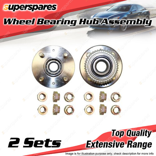 2x Rear Wheel Bearing Hub Assembly for MG ZR120 ZR160 1.8L ZS180 2.5L 130kW