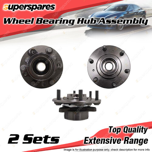 2x Front Wheel Bearing Hub Assembly for Mitsubishi Pajero Sport QE QF KR1W KS1W