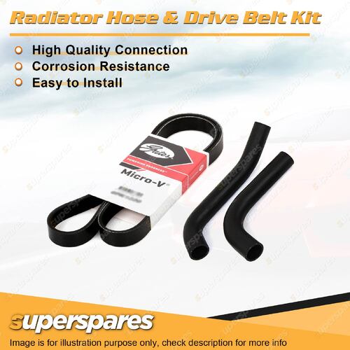 Radiator Hose + Gates Belt Kit for Ford Ranger PX 2.5L DPAT 2011-ON without A/C