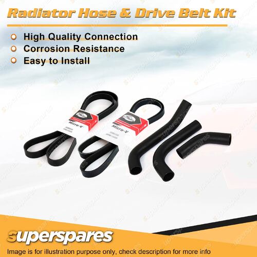 Radiator Hose + Gates Belt Kit for Holden Cruze YG 1.5L 16V M15A 2002-2006 Auto