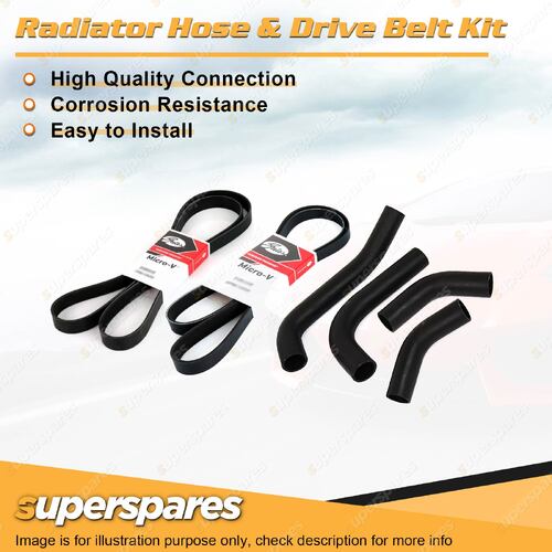 Radiator Hose + Gates Belt Kit for Mazda 3 BK 2.0L 16V LFDE 2004-2009