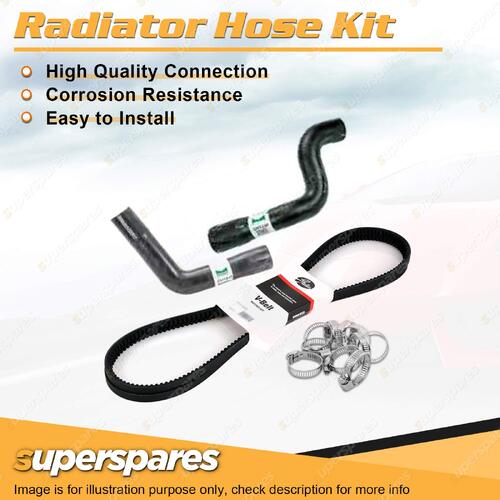 Radiator Hose + Gates Drive Belt Kit for Ford Bronco 5.8L 1981 without P/S & A/C