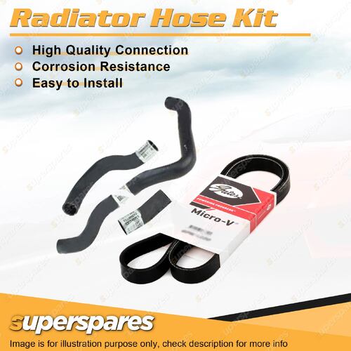 Radiator Hose + Gates Drive Belt Kit for Ford Ranger PX 3.2L P5AT 2011-ON