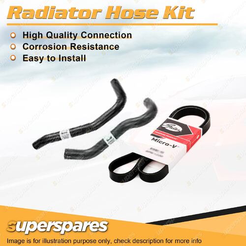 Radiator Hose+Belt Kit for Holden Commodore VG VP VR Berlina Calais w/o ABS A/C