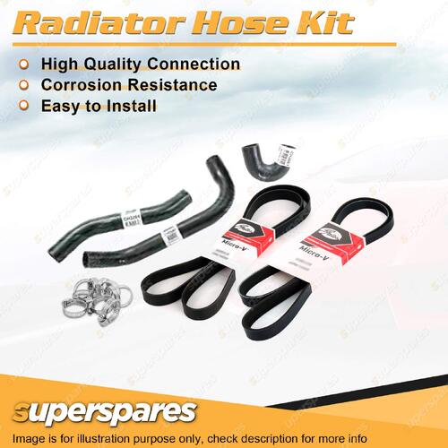 Radiator Hose + Gates Belt Kit for Holden Caprice Statesman WH WK 3.8L 1999-2003