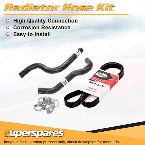 Radiator Hose + Gates Belt Kit for HSV Commodore VP Sport VP 3.8L without A/C