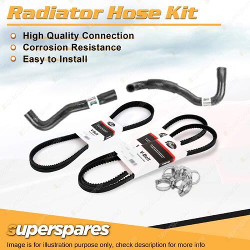 Radiator Hose + Gates Drive Belt Kit for Nissan Patrol GU 4.2L TD42T 1999-2002