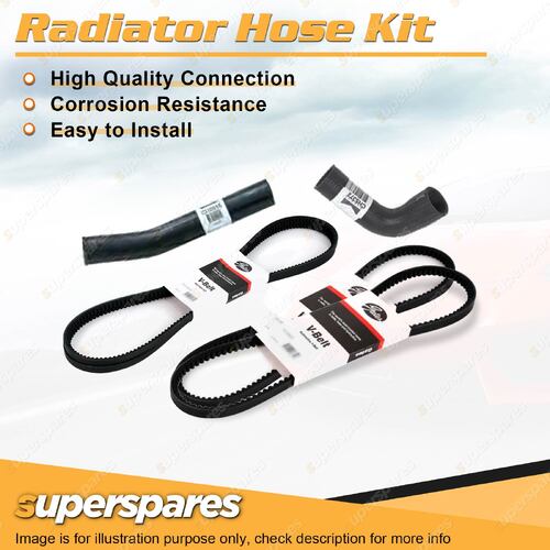 Radiator Hose + Gates Belt Kit for Toyota Hilux RN105R RN110R RN90R 2.4L 88-91