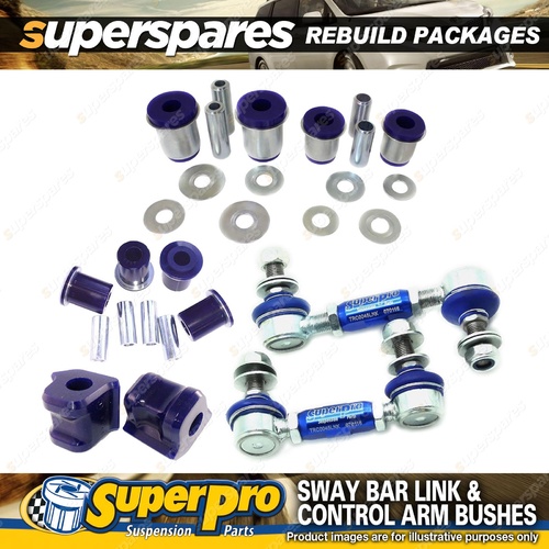 Front SuperPro Control Arm Sway Bar Bush Kit for Toyota Prado 02-10 120 Series