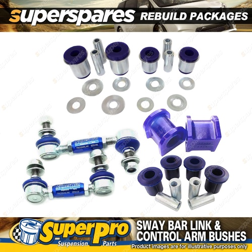 Front SuperPro Control Arm Sway Bar Bush Kit for Toyota Hilux 05-15 KUN26 GGN25