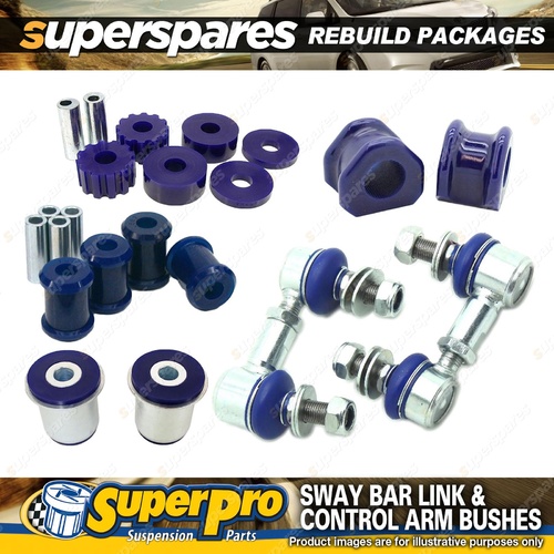 Front SuperPro Control Arm Sway Bar Bush Kit for Ford Falcon BA BF Sedan 02-2008