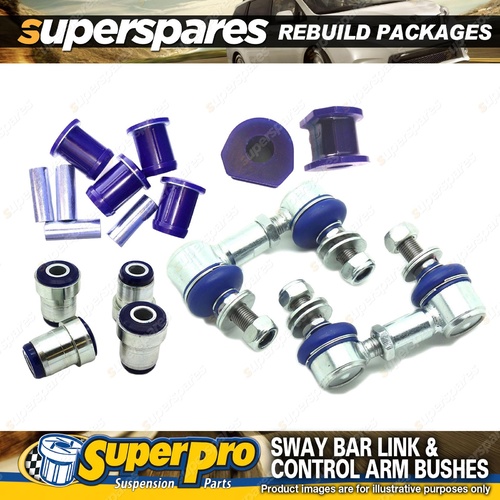 Front SuperPro Control Arm Sway Bar Bush Kit for Mitsubishi Triton ML MN 06-15