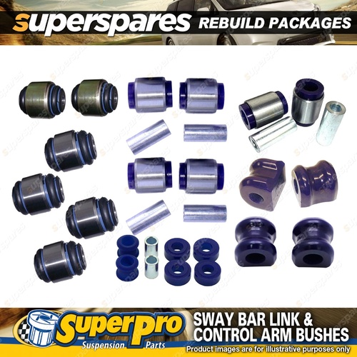 Rear SuperPro Control Arm Sway Bar Bush Kit for Ford Falcon FG FGX Sedan 08-on