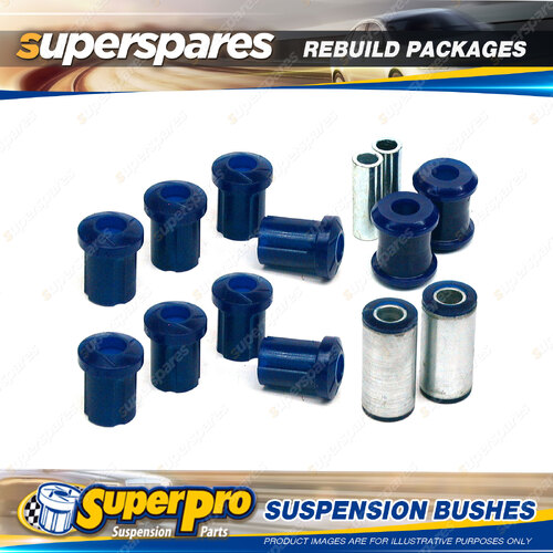 Front + Rear SuperPro Suspenison Bush Kit for Ford Anglia 100E 1960-1965