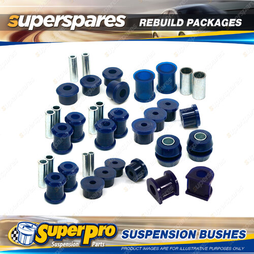 Front + Rear SuperPro Suspenison Bush Kit for Ford Cortina Mk 2 1966-1970