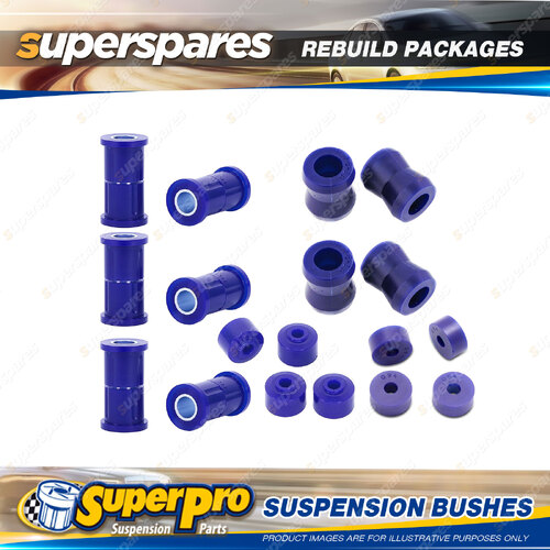 Front + Rear Superpro Suspenison Bush Kit for Ford Econovan Van 1978-1980