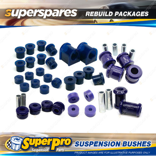 Front + Rear Superpro Suspenison Bush Kit for Ford Econovan Van 1984-2000