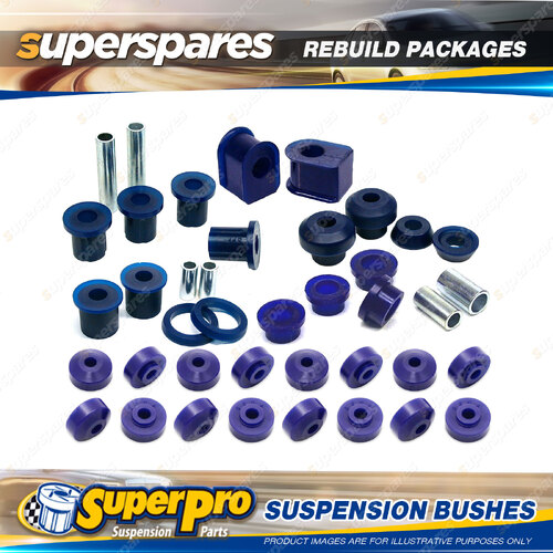 Front + Rear SuperPro Suspenison Bush Kit for Ford F100 4WD 05/1987-01/1990