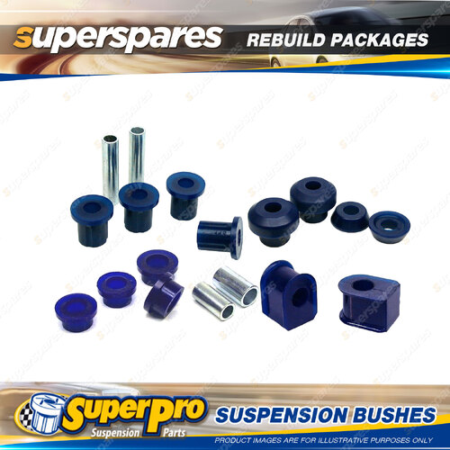 Front + Rear SuperPro Suspenison Bush Kit for Ford F-350 4WD 6/1979 - 12/1980