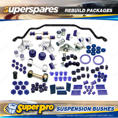 Front + Rear SuperPro Suspenison Bush Kit for Ford Falcon XR XT 1966-1968