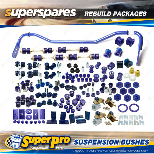 Front + Rear SuperPro Suspenison Bush Kit for Ford Falcon EA 1988-1998