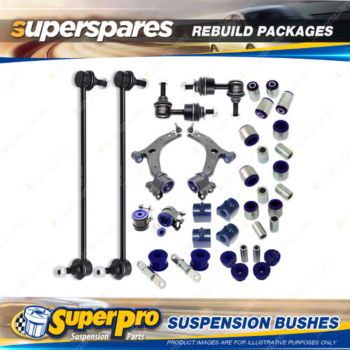 Front + Rear SuperPro Suspenison Bush Kit for Ford Focus MK2 LS LT LV 2006-2011