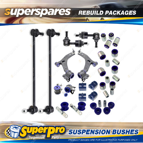 Front + Rear SuperPro Suspenison Bush Kit for Ford Focus MK2 LS LT LV 2005-2006