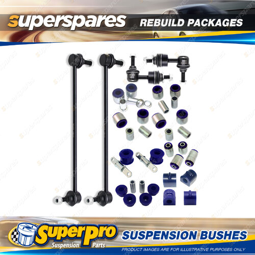 Front + Rear SuperPro Suspenison Bush Kit for Ford Focus MK3 LW LZ 2012-on