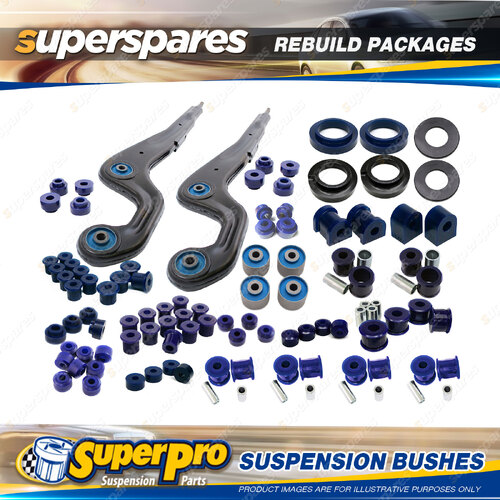 Front + Rear Superpro Suspenison Bush Kit for Ford Maverick DA 1989- 02/1994