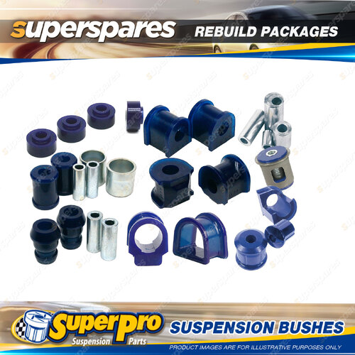 Front + Rear SuperPro Suspenison Bush Kit for Ford Orion Mk 3 1990-1993