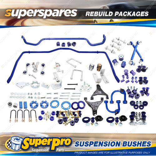 Front + Rear SuperPro Suspenison Bush Kit for Ford Ranger PX I 2011-05/2015