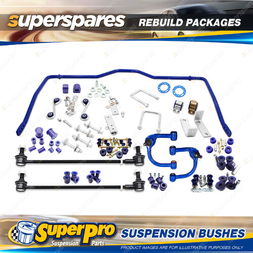 Front + Rear SuperPro Suspenison Bush Kit for Ford Ranger PX III 2018-on