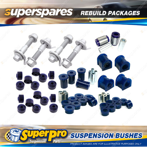 Front + Rear SuperPro Suspenison Bush Kit for Ford Telstar AR AS 9/1985 - 9/1987