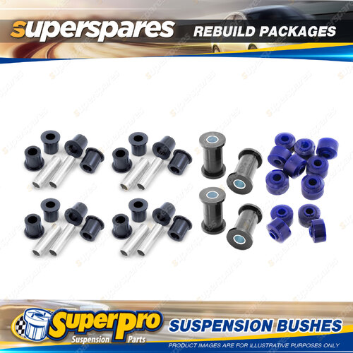 Front + Rear SuperPro Suspenison Bush Kit for Ford Trader T3000 T4100 Ser 80-89