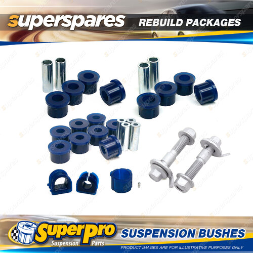 Front + Rear SuperPro Suspenison Bush Kit for Holden Astra LB LC 1984 - 1987