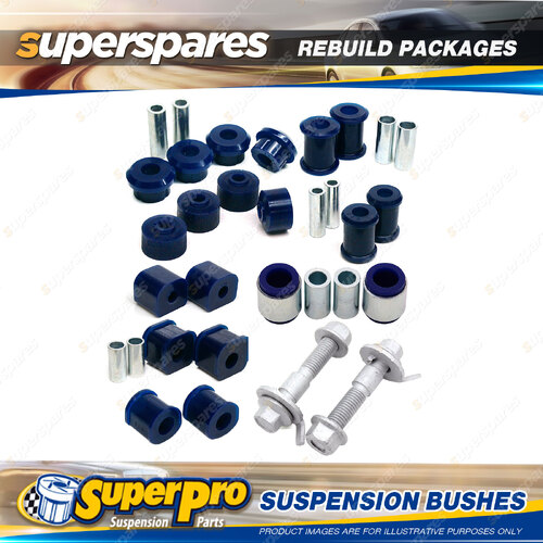 Front + Rear SuperPro Suspenison Bush Kit for Holden Barina MF MH 1989-1994