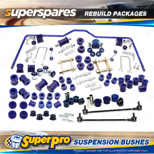 Front + Rear SuperPro Suspenison Bush Kit for Holden Colorado RC 2008-2012