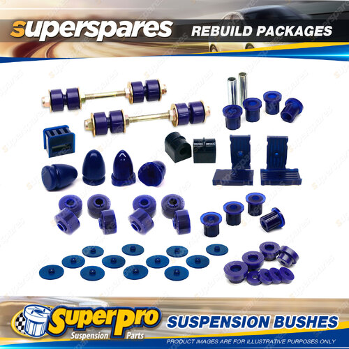 Front + Rear SuperPro Suspenison Bush Kit for Holden E Series EH EJ 1962-1965