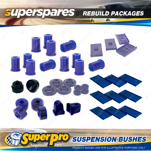 Front + Rear SuperPro Suspenison Bush Kit for Holden F Series FJ 1948-1957