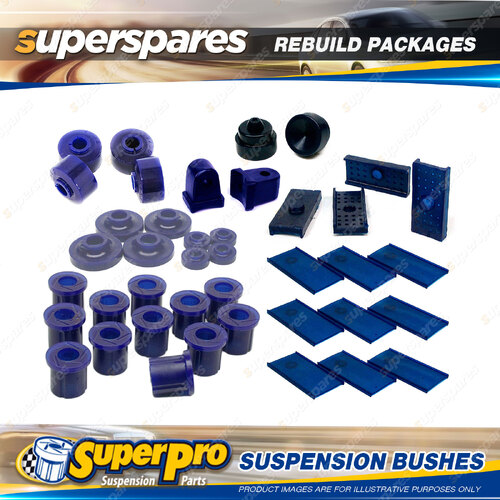 Front + Rear Superpro Suspenison Bush Kit for Holden F Series FX 1948-1957