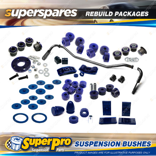 Front + Rear Superpro Suspenison Bush Kit for Holden H Series HT HG 1968-1971