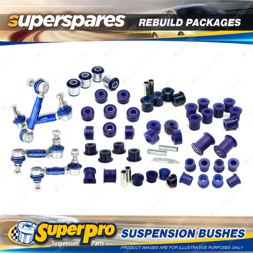 Front + Rear Superpro Suspenison Bush Kit for Holden Rodeo TFS 4WD 02/88-02/03