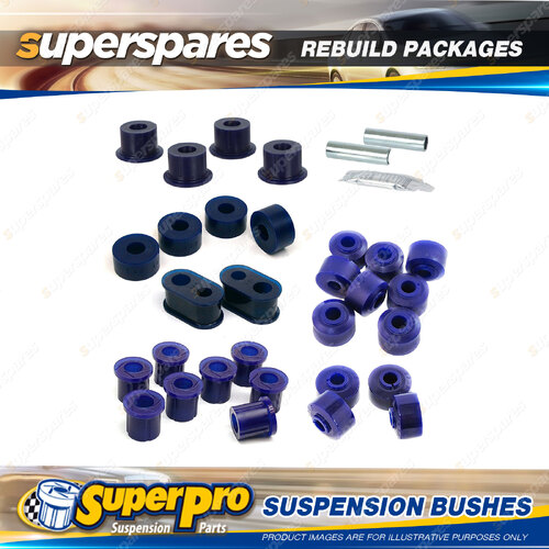 Front + Rear Superpro Suspenison Bush Kit for Holden Rodeo KB2 KD2 KB4 KD4 81-88